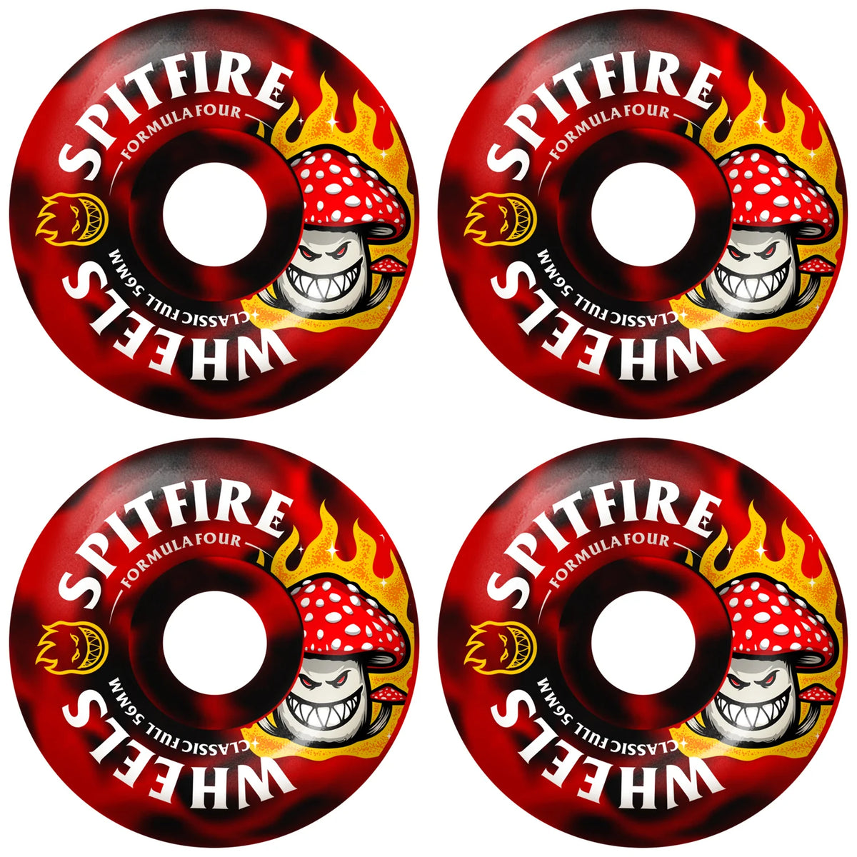 Spitfire Formula Four Shroom Bighead Swirl Classic Full 56mm 99D
