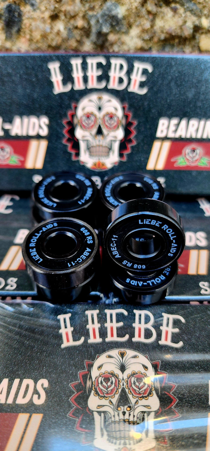 Liebe Roll-Aids Bearings | ABEC 11 Skateboard Bearings for Speed